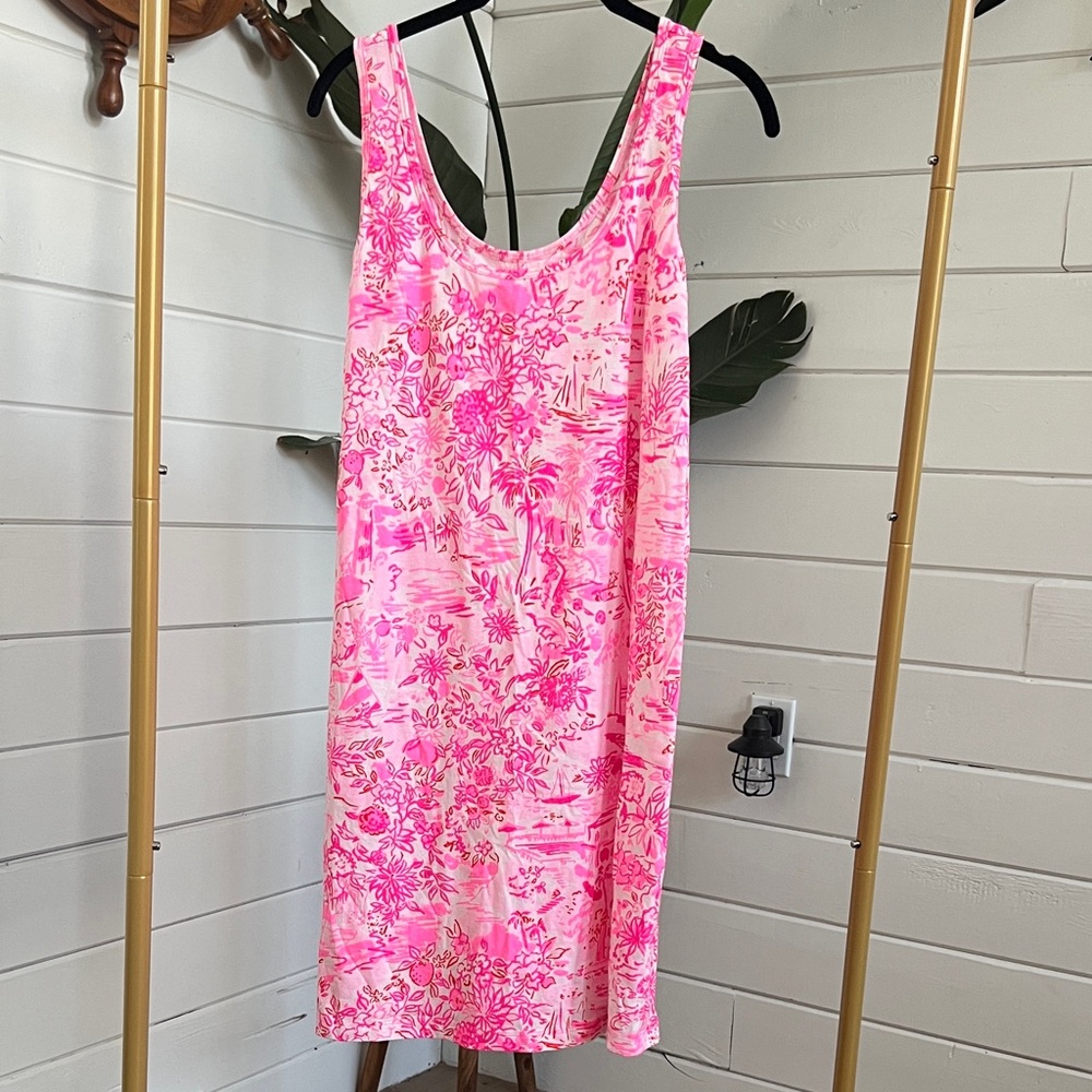 Lilly Pulitzer Pink and White Patterned Dress